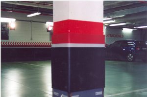 Protectores-señalizadores bobinas o piezas tricolor negro-gris-rojo